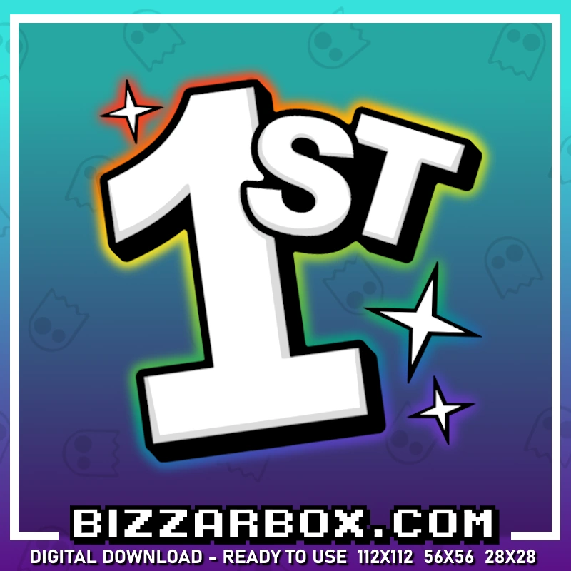 First Rainbow Twitch Emote for Twitch and Discord by BizzarBox