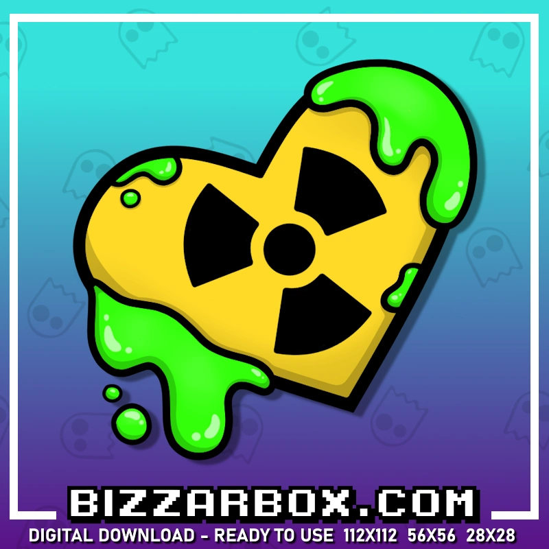 Toxic Heart Emote for Twitch Streamers and Discord by BizzarBox