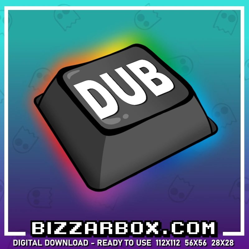 Streamer Emote for Twitch and Discord. DUB Key Emote