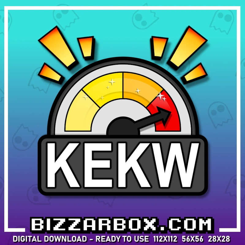 KEWK Emote for Streamers Twitch, Kick, Discord, YouTube, TikTok. Created by BizzarBox