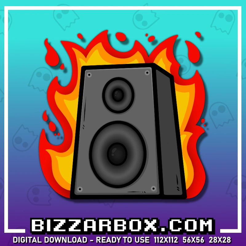 Jump Scare LJump Scare Loud Speaker Emote For Streamers Twitch, Kick and Discord made by BizzarBoxoud Speaker Emote For Streamers Twitch, Kick and Discord made by BizzarBox