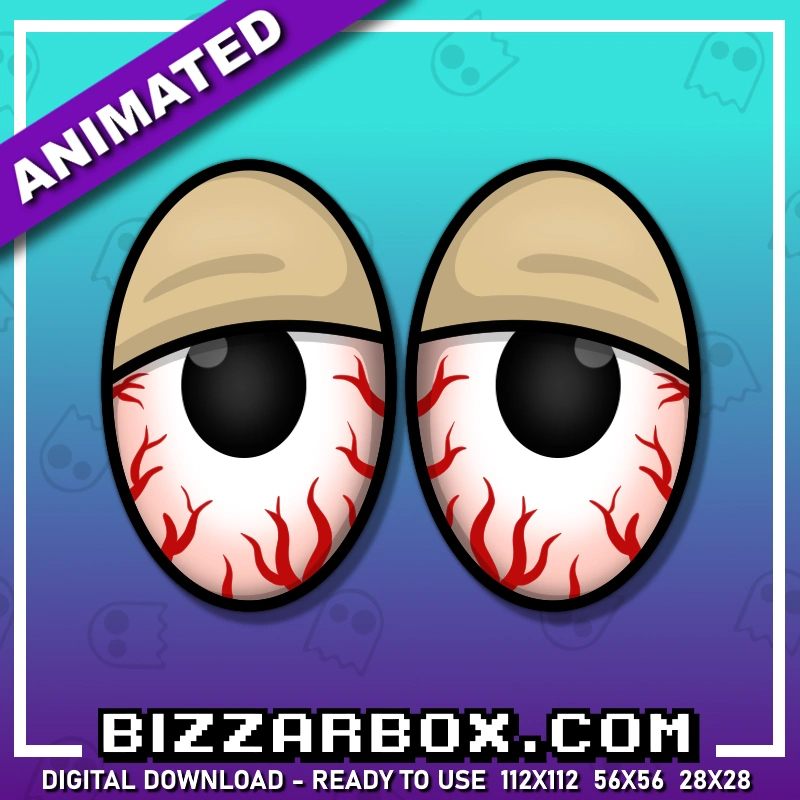 Animated Emote for Streamers Twitch Stoned Eyes